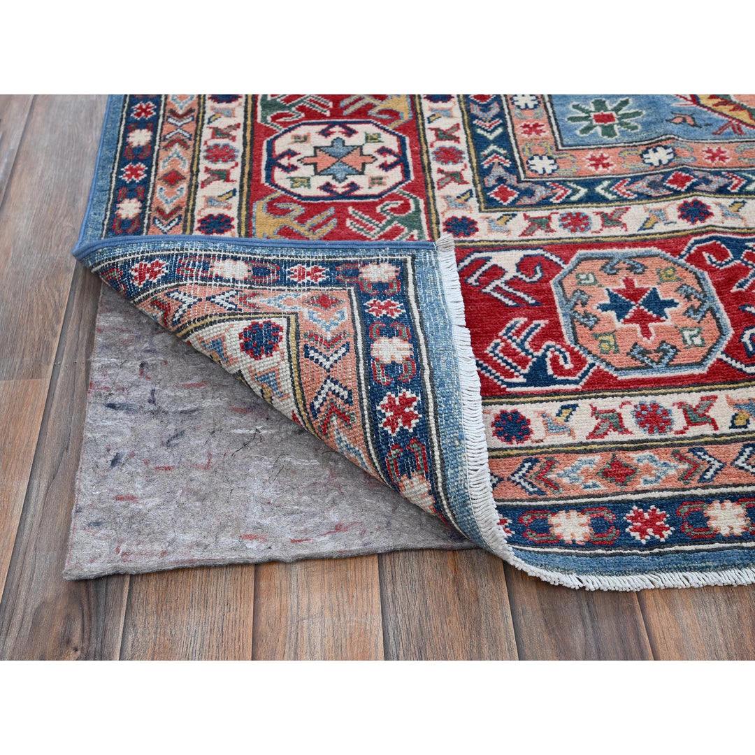 8'10" x 11'8" New Hand Knotted Blue Wool Rectangle Oriental Rug - MOA102527