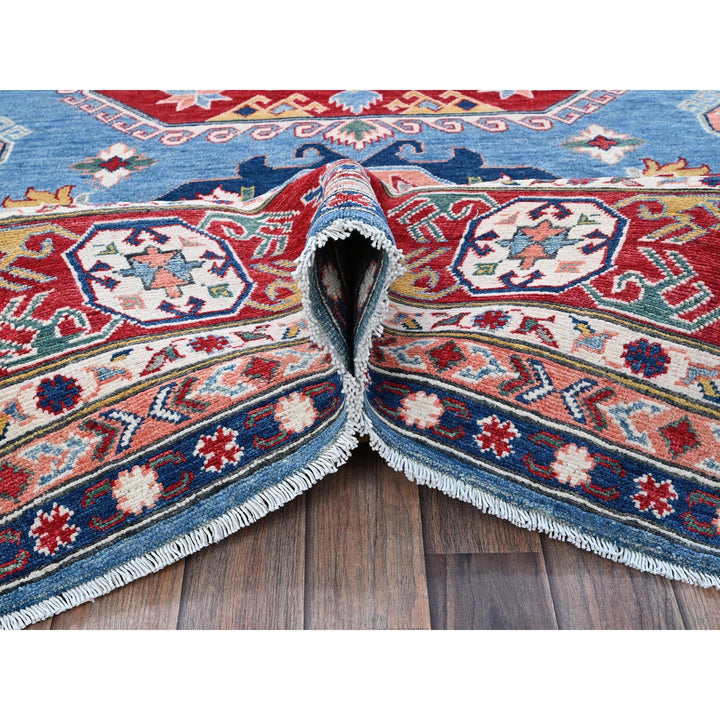 8'10" x 11'8" New Hand Knotted Blue Wool Rectangle Oriental Rug - MOA102527