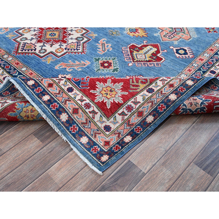 8'10" x 11'8" New Hand Knotted Blue Wool Rectangle Oriental Rug - MOA102527