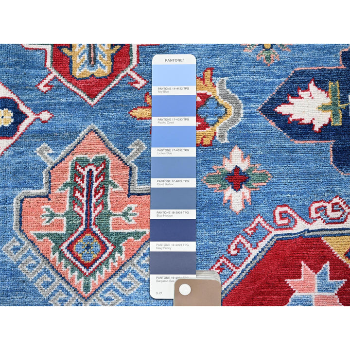 8'10" x 11'8" New Hand Knotted Blue Wool Rectangle Oriental Rug - MOA102527