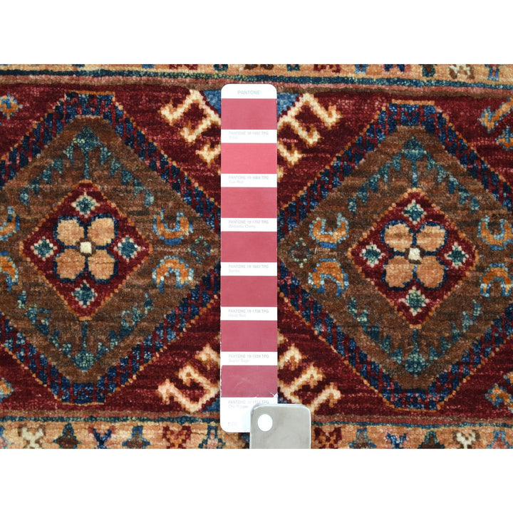 2'9" x 9'0" New Hand Knotted Red Wool Runner Oriental Rug - MOA10252865