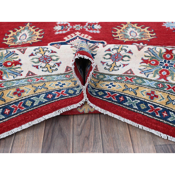 9'9" x 13'11" New Hand Knotted Red Wool Rectangle Oriental Rug - MOA102529
