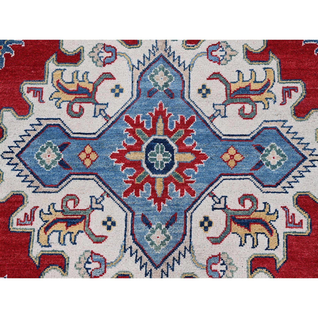 9'9" x 13'11" New Hand Knotted Red Wool Rectangle Oriental Rug - MOA102529