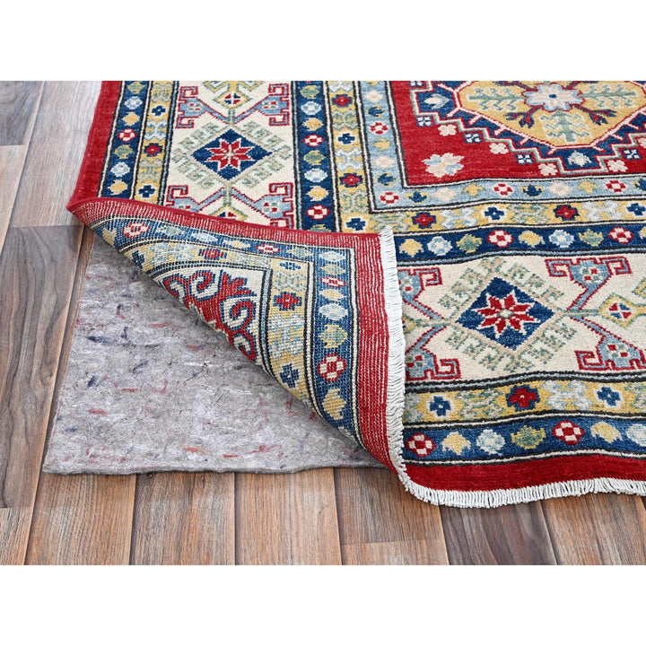 7'10" x 9'11" New Hand Knotted Red Wool Rectangle Oriental Rug - MOA102530