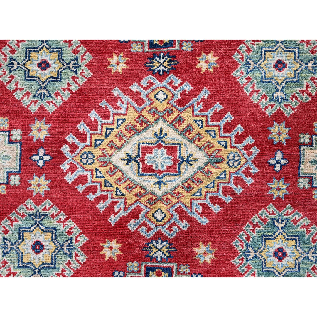 7'10" x 9'11" New Hand Knotted Red Wool Rectangle Oriental Rug - MOA102530