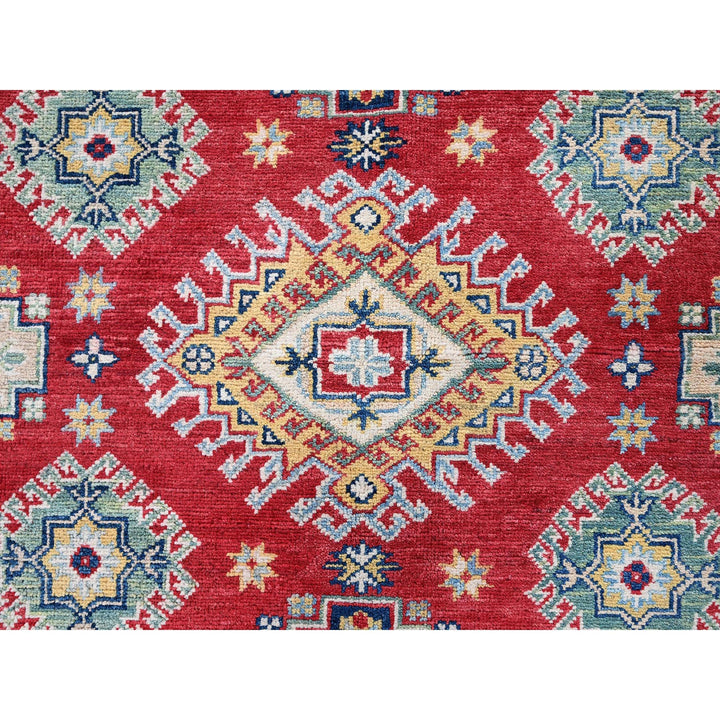 7'10" x 9'11" New Hand Knotted Red Wool Rectangle Oriental Rug - MOA102530