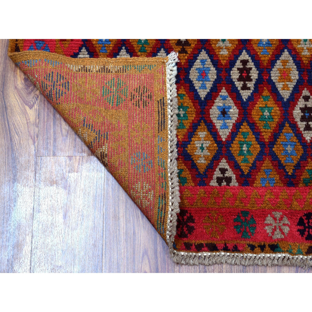 4'0" x 6'1" New Hand Knotted Multicolored Wool Rectangle Oriental Rug - MOA10253142