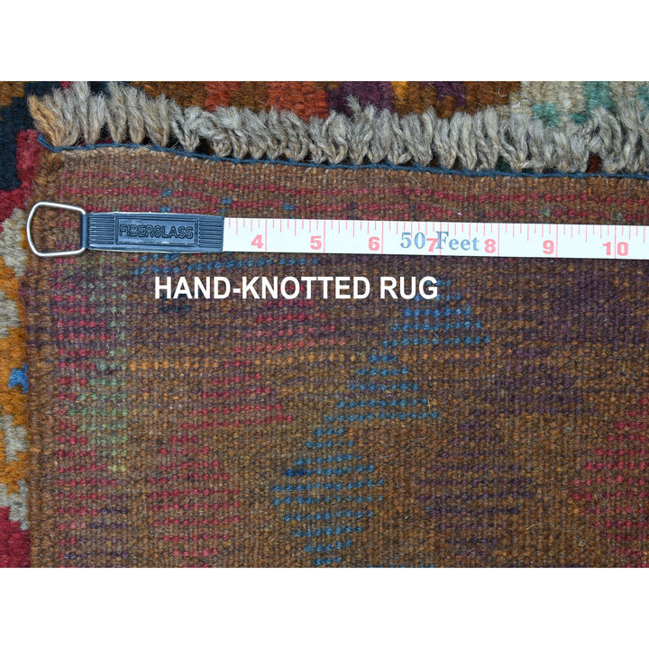 3'9" x 6'0" New Hand Knotted Multicolored Wool Rectangle Oriental Rug - MOA10253143