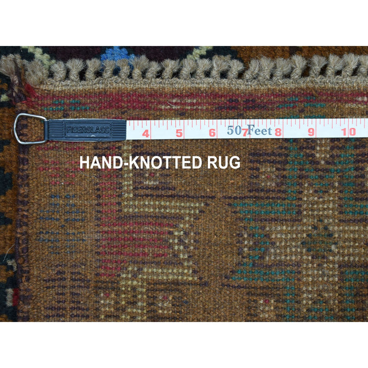 4'1" x 6'1" New Hand Knotted Multicolored Wool Rectangle Oriental Rug - MOA10253186