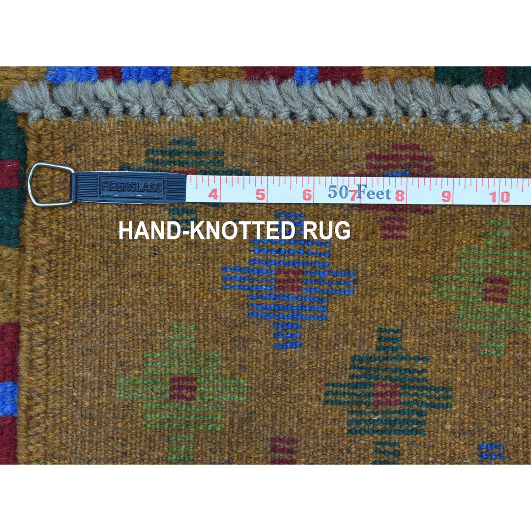 4'1" x 6'1" New Hand Knotted Multicolored Wool Rectangle Oriental Rug - MOA10253189