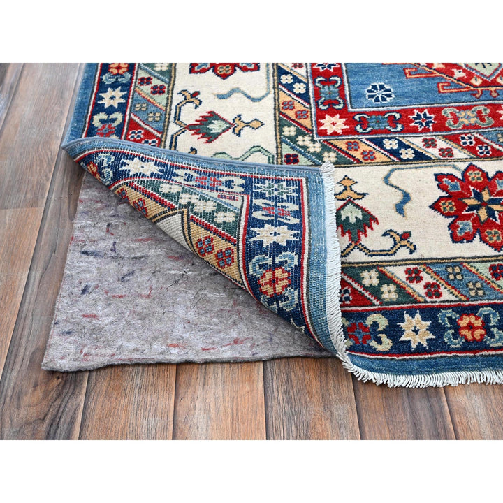 8'11" x 12'8" New Hand Knotted Blue Wool Rectangle Oriental Rug - MOA102531