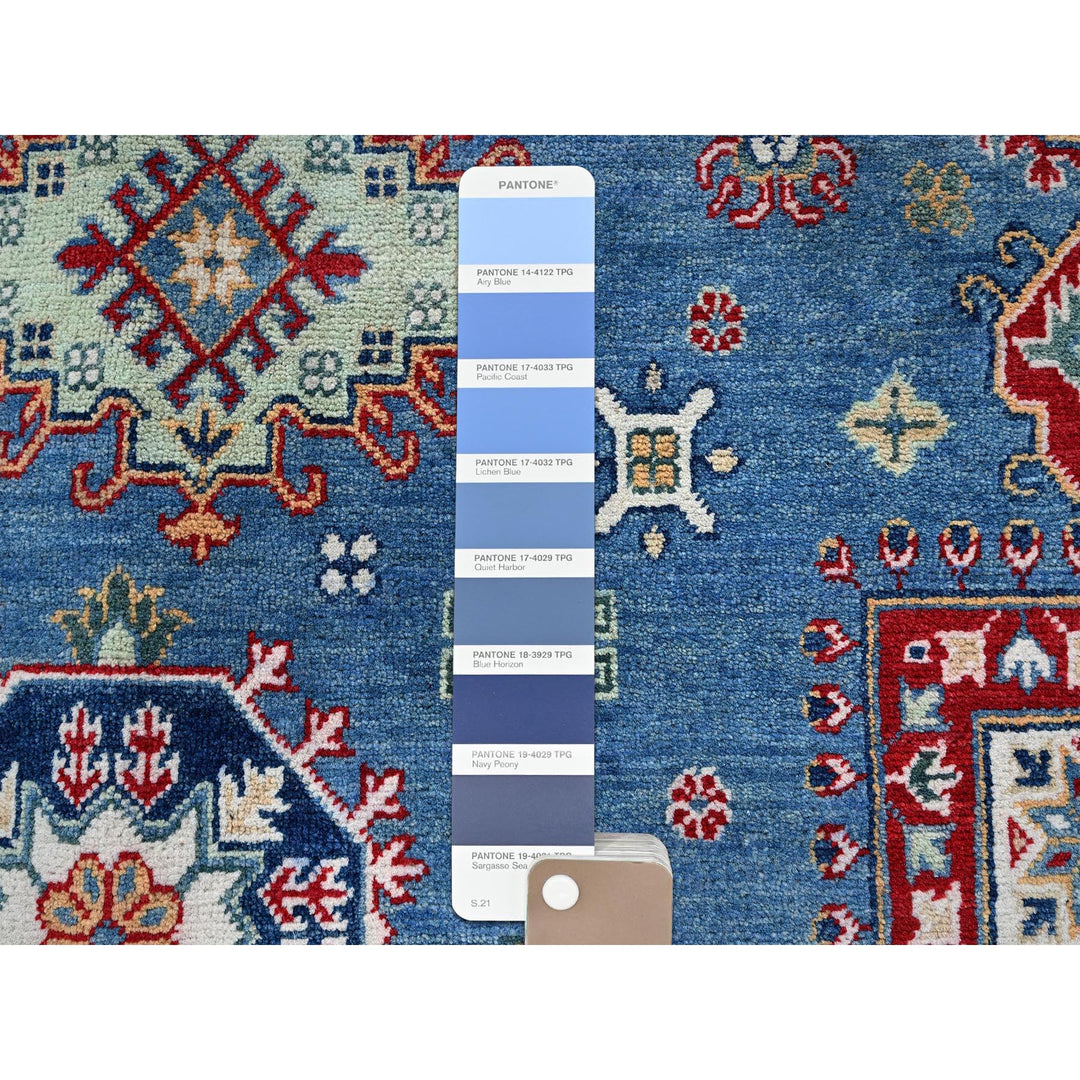 8'11" x 12'8" New Hand Knotted Blue Wool Rectangle Oriental Rug - MOA102531