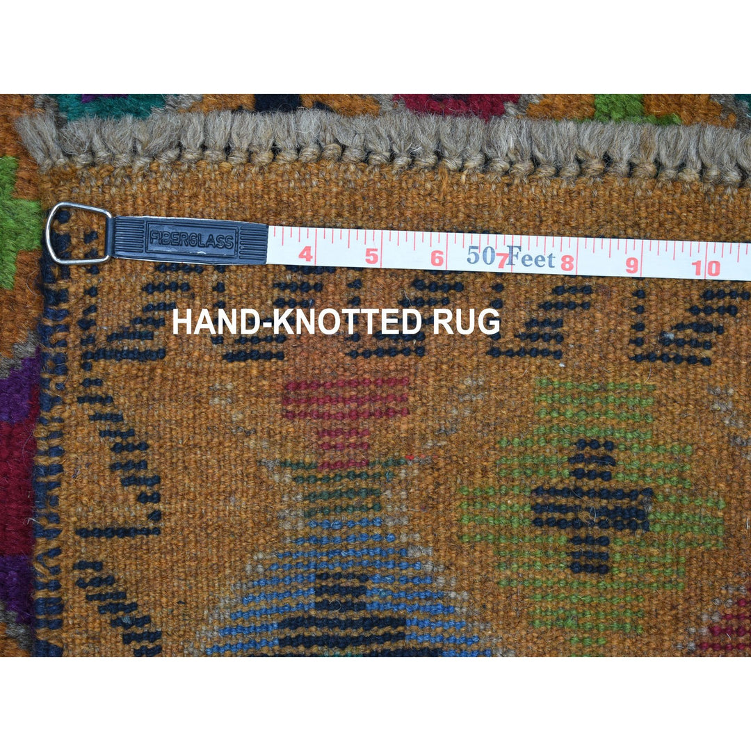 3'4" x 4'8" New Hand Knotted Multicolored Wool Rectangle Oriental Rug - MOA10253295