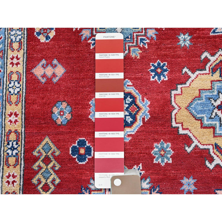8'0" x 11'3" New Hand Knotted Red Wool Rectangle Oriental Rug - MOA102532