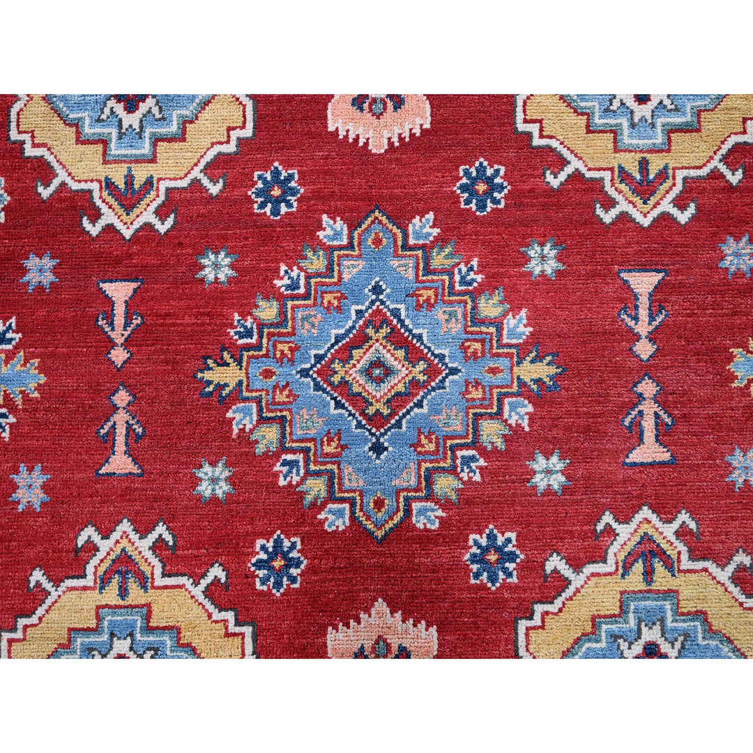 8'0" x 11'3" New Hand Knotted Red Wool Rectangle Oriental Rug - MOA102532