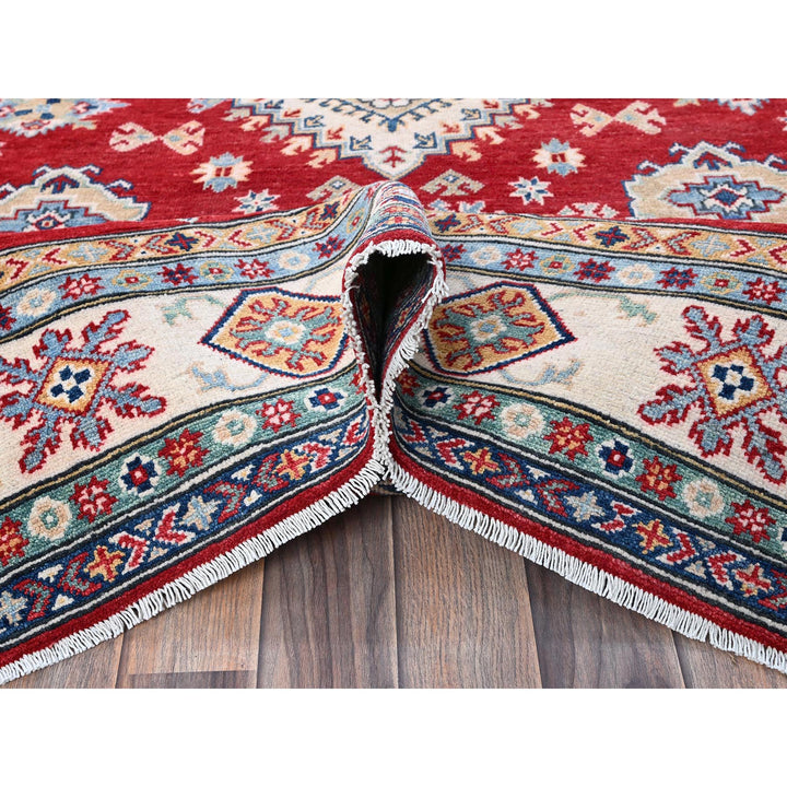 5'10" x 8'8" New Hand Knotted Red Wool Rectangle Oriental Rug - MOA102534