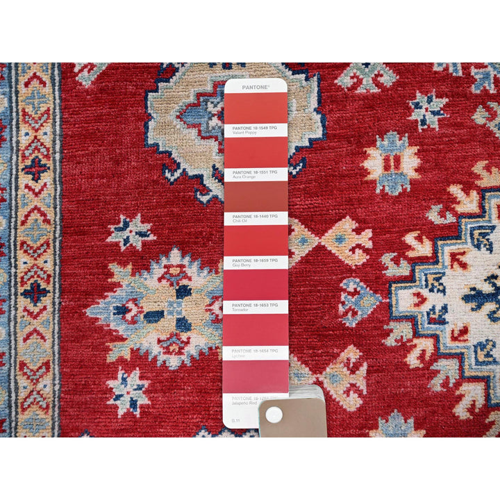 5'10" x 8'8" New Hand Knotted Red Wool Rectangle Oriental Rug - MOA102534