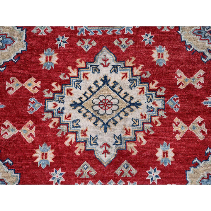 5'10" x 8'8" New Hand Knotted Red Wool Rectangle Oriental Rug - MOA102534