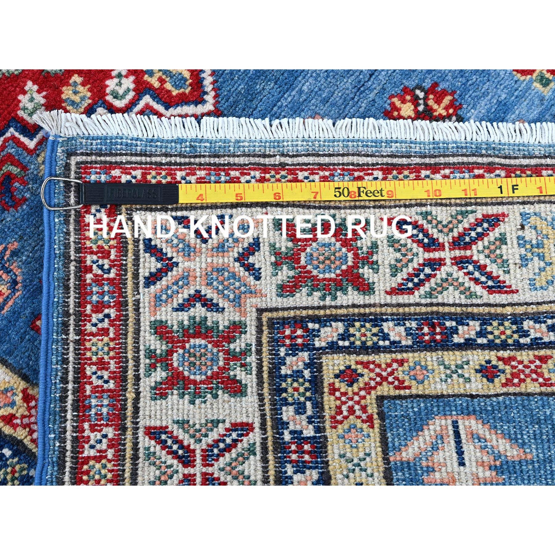 2'10" x 15'11" New Hand Knotted Blue Wool Runner Oriental Rug - MOA102544