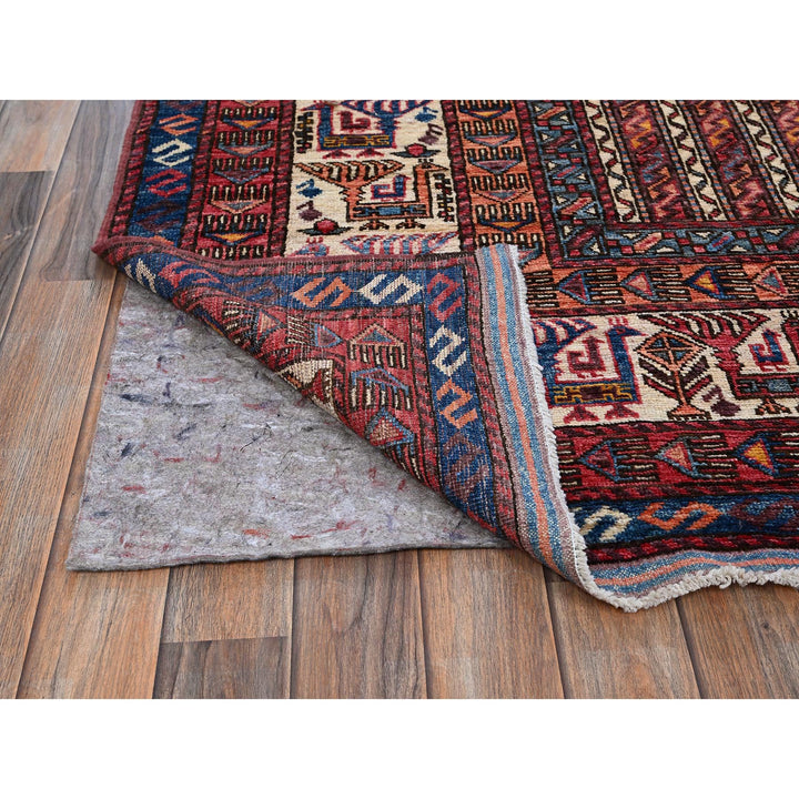 9'5" x 12'1" New Hand Knotted Blue Wool Rectangle Oriental Rug - MOA102547