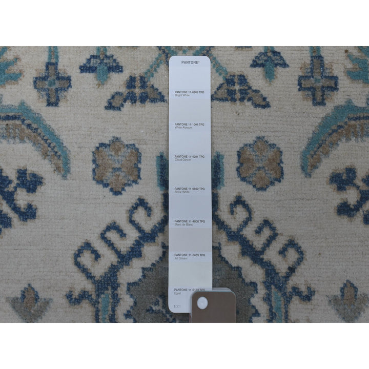 2'6" x 9'6" New Hand Knotted Ivory Wool Runner Oriental Rug - MOA10254862