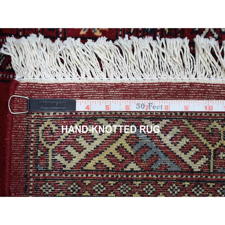 2'8" x 10'4" New Hand Knotted Red Wool Runner Oriental Rug - MOA10255054