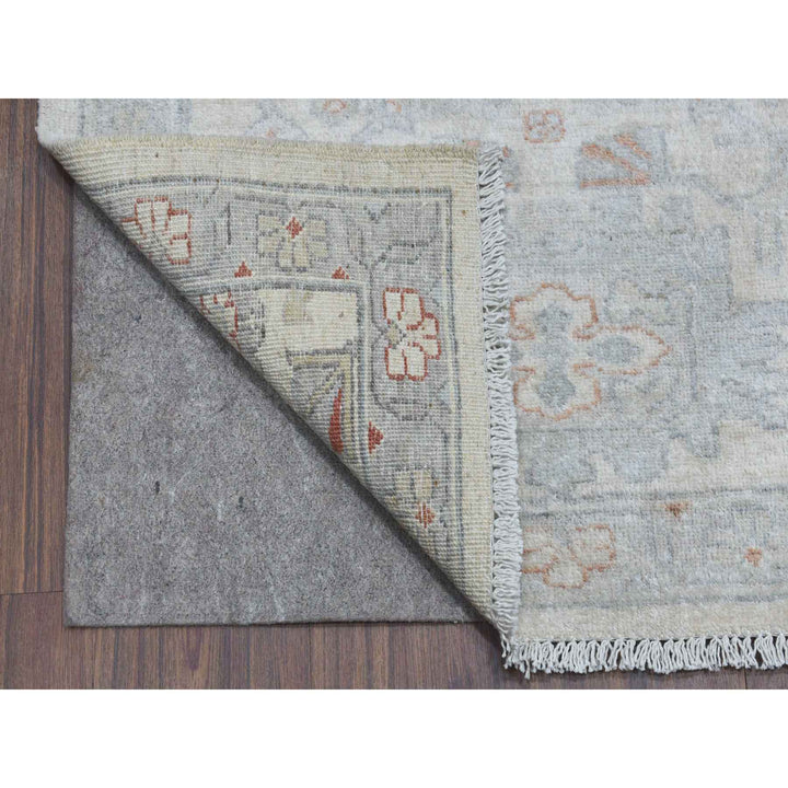 2'6" x 9'10" New Hand Knotted Ivory Wool Runner Oriental Rug - MOA10255188