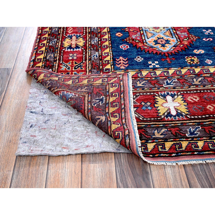 8'5" x 9'8" New Hand Knotted Blue Wool Rectangle Oriental Rug - MOA102553