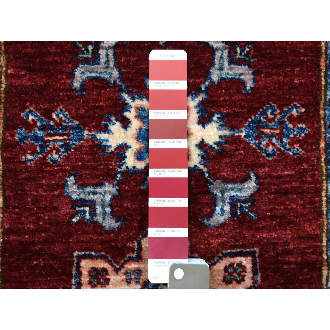 2'7" x 8'6" New Hand Knotted Red Wool Runner Oriental Rug - MOA10255536