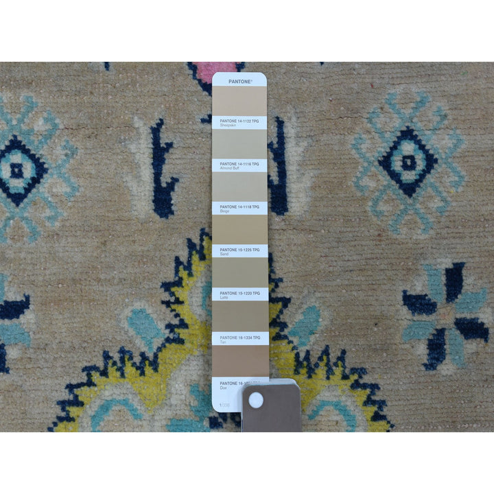 2'6" x 8'0" New Hand Knotted Grey Wool Runner Oriental Rug - MOA10255580