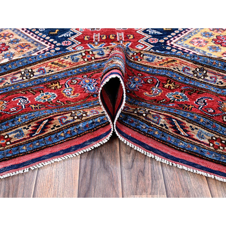 8'3" x 9'11" New Hand Knotted Red Wool Rectangle Oriental Rug - MOA102556