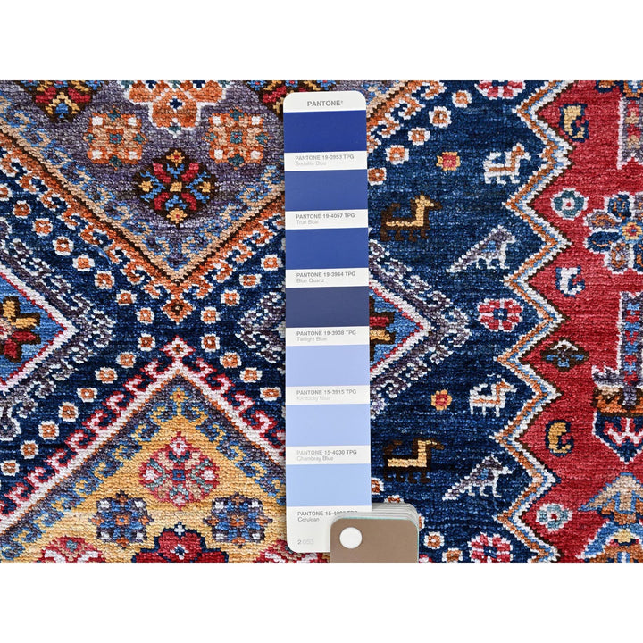 8'3" x 9'11" New Hand Knotted Red Wool Rectangle Oriental Rug - MOA102556