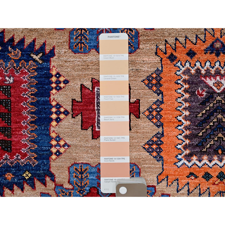 8'3" x 9'9" New Hand Knotted Beige Wool Rectangle Oriental Rug - MOA102557