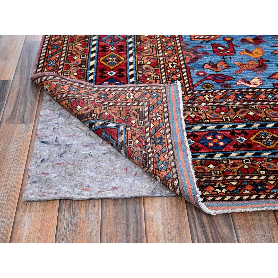 8'6" x 10'8" New Hand Knotted Ivory Wool Rectangle Oriental Rug - MOA102559