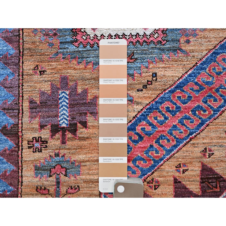 6'1" x 8'4" New Hand Knotted Brown Wool Rectangle Oriental Rug - MOA102562