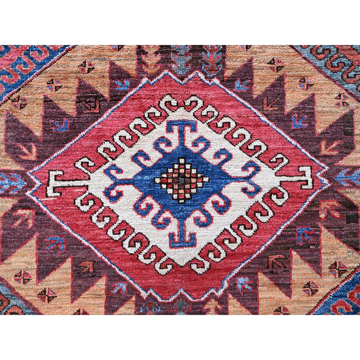 6'1" x 8'4" New Hand Knotted Brown Wool Rectangle Oriental Rug - MOA102562