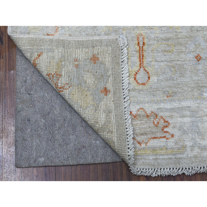 2'8" x 10'0" New Hand Knotted Beige Wool Runner Oriental Rug - MOA10256408