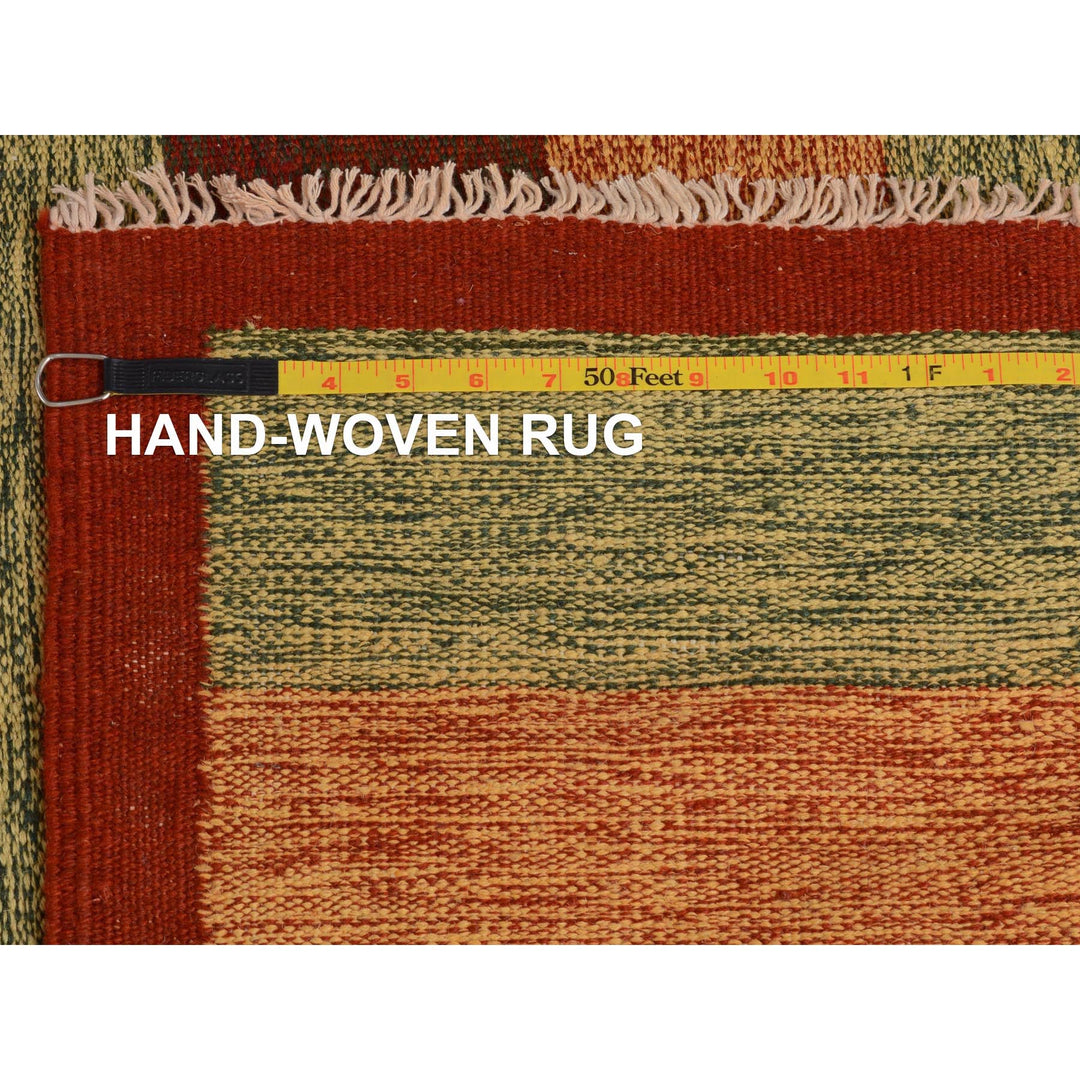 4'9" x 8'0" New Hand Woven Red Wool Rectangle Oriental Rug - MOA10257500