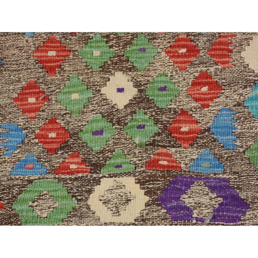 2'9" x 4'0" New Hand Woven Multicolored Wool Rectangle Oriental Rug - MOA10257551