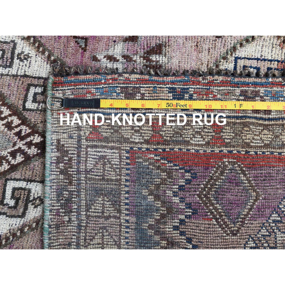 4'9" x 7'2" Vintage Hand Knotted Pink Wool Rectangle Oriental Rug - MOA10257837