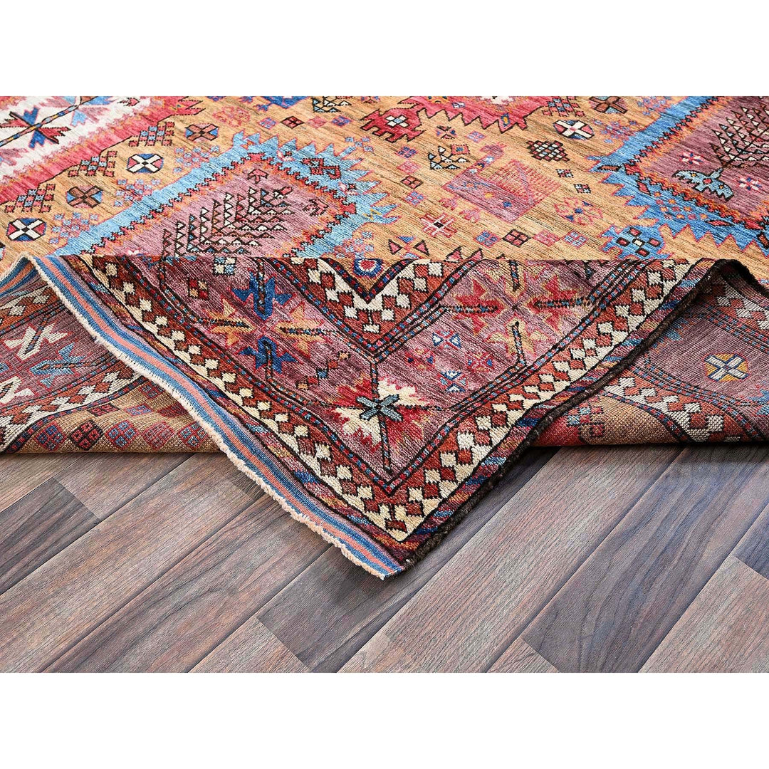6'0" x 8'6" New Hand Knotted Brown Wool Rectangle Oriental Rug - MOA102579