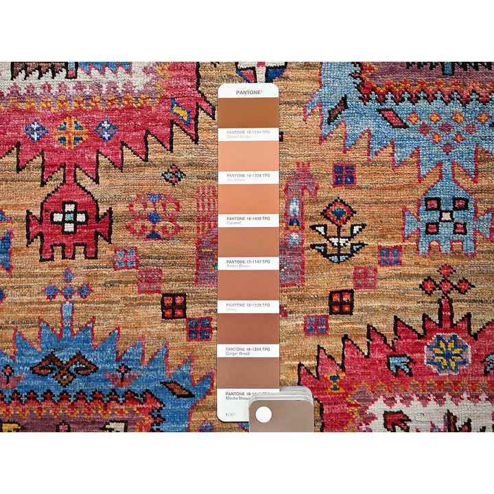 6'0" x 8'6" New Hand Knotted Brown Wool Rectangle Oriental Rug - MOA102579