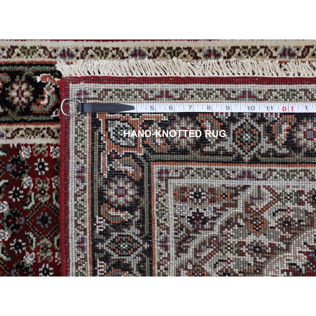 2'8" x 10'1" New Hand Knotted Red Wool Runner Oriental Rug - MOA10258319