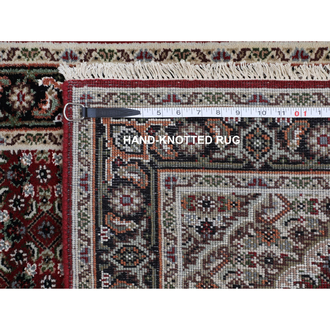 2'8" x 10'2" New Hand Knotted Red Wool Runner Oriental Rug - MOA10258320