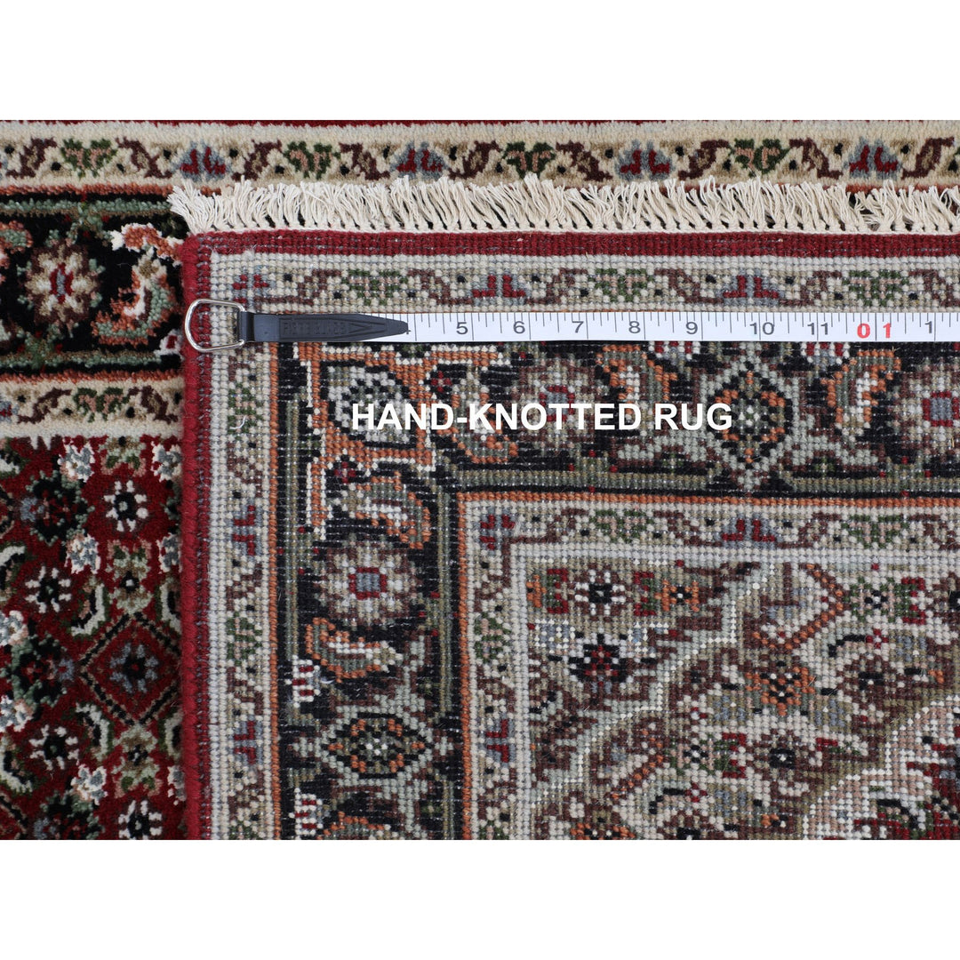 2'8" x 10'2" New Hand Knotted Red Wool Runner Oriental Rug - MOA10258322