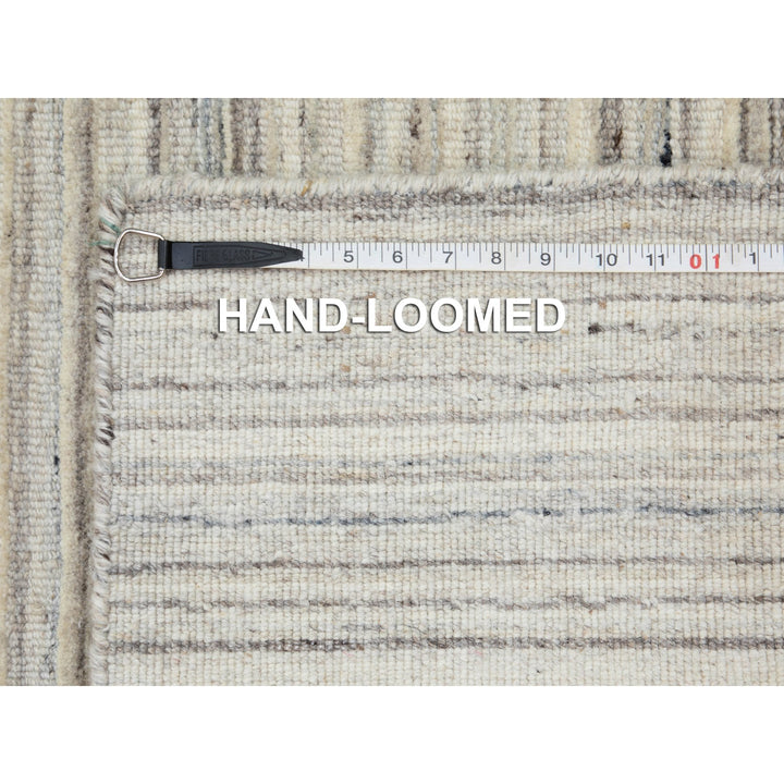 2'6" x 9'8" New Hand Loomed Beige Wool Runner Oriental Rug - MOA10258358