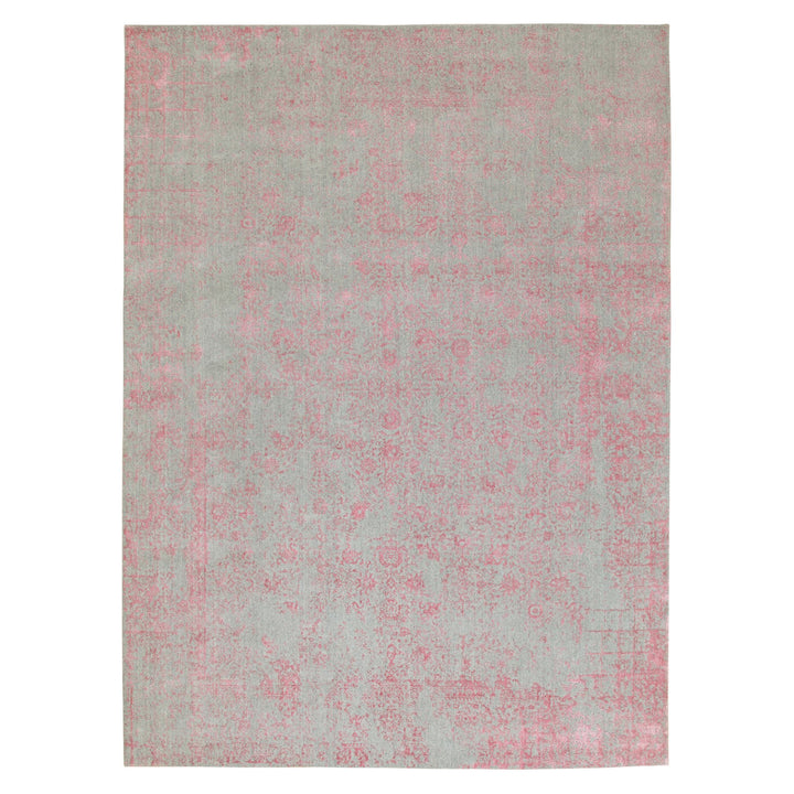 10'0" x 14'1" New Hand Loomed Pink Cotton Rectangle Oriental Rug - MOA10258581