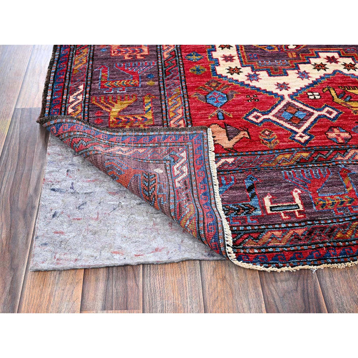 5'10" x 8'6" New Hand Knotted Ivory Wool Rectangle Oriental Rug - MOA102585