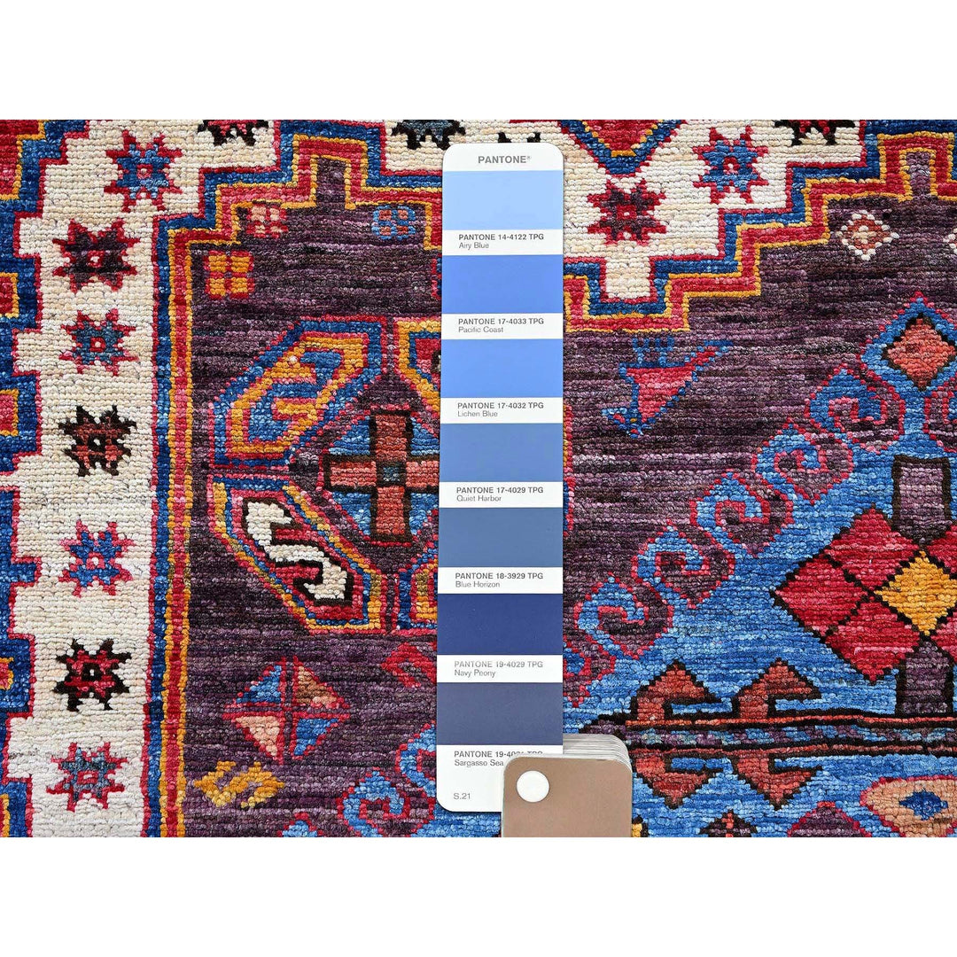 5'10" x 8'6" New Hand Knotted Ivory Wool Rectangle Oriental Rug - MOA102585