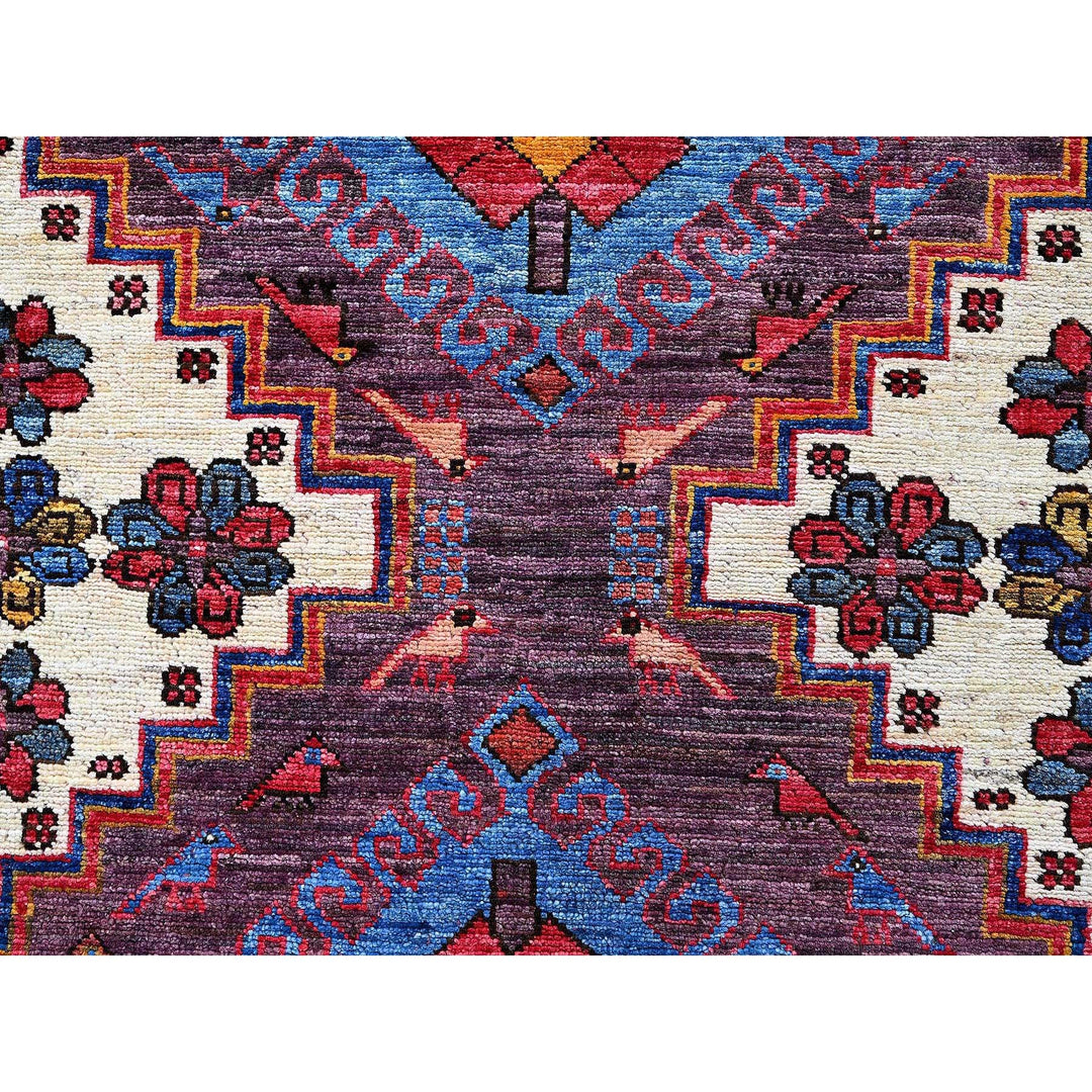 5'10" x 8'6" New Hand Knotted Ivory Wool Rectangle Oriental Rug - MOA102585